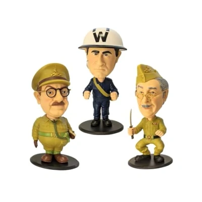 Image of Sporting Profiles Dad&#039;s Dads Army Merchandise Official Large Bobblehead Bobble Buddies Set of 3 Boxed 7 Inch Figures