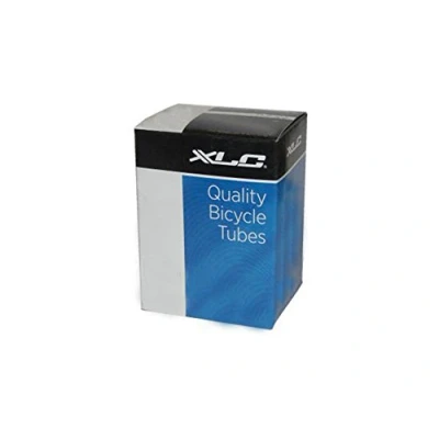 Image of XLC TA106 27.5 x 2.10 2.35 Inch Black Butyl Rubber Bicycle Inner Tube with a Presta Valve for Tyres