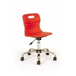 Image of Titan Swivel Junior Chair 365 435mm Seat Height Red T30 R
