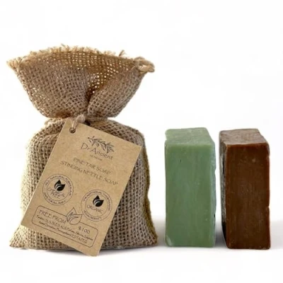 Image of Dr.Ancient Stinging Nettle Soap + Pine Tar Organic Natural Vegan Traditional Handmade Antique Absolutely No Chemicals!