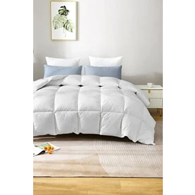 Image of AMBERLINNEN LTD 10.5 Tog Hotel Quality Duck Feather &amp; Down Duvet, Quilt (King: 230cm x 220cm)
