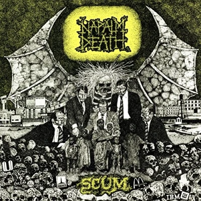 Image of Napalm Death Scum Green Cover 2017 UK vinyl LP MOSH003FDRUS