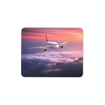 Image of Awesome Flying Plane Mouse Mat Pad Airplane Aeroplane Gift PC Computer #8304