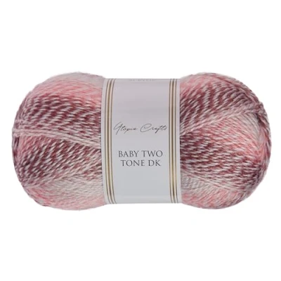 Image of Utopia Crafts DK Baby Two Tone Double Knitting Yarn 100g (Berry Mix)
