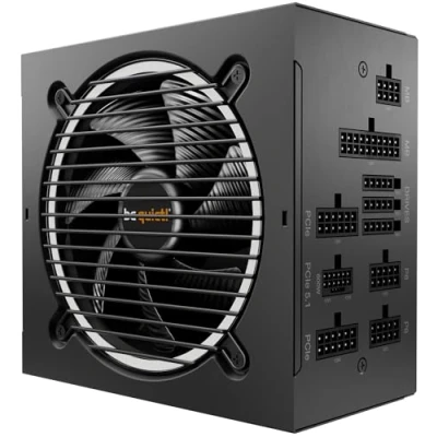 Image of be quiet! Pure power 12 M 850W supply, 80 PLUS Gold efficiency, ATX 3.1 PSU with full support for PCIe 5.1 GPUs, exceptionally silent 120mm fan, 2 strong 12V rails, modular cables