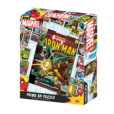 Image of PRIME 3D Marvel Comics Iron Man Lenticular Jigsaw Puzzle 46cm x 31cm 300 pcs Games &amp; Puzzles Ages 6+