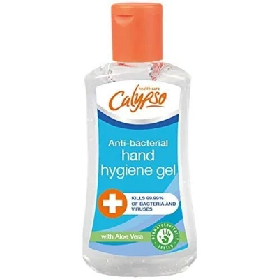 Image of Linco care Calypso Anti Bacterial Hand Cleanser Sanitiser 100ml Alcohol Gel 3 Pack, with aloe vera