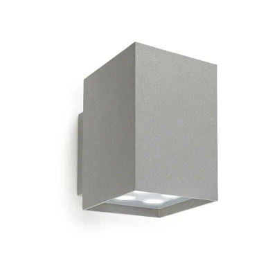 Image of Afrodita Outdoor LED Up &amp; Down Wall Light Grey 1690lm 3000K IP55