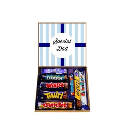 Image of Fathers Day Special Dad Cadburys Sweet Box Chocolate Hamper Candy Christmas Present Gift