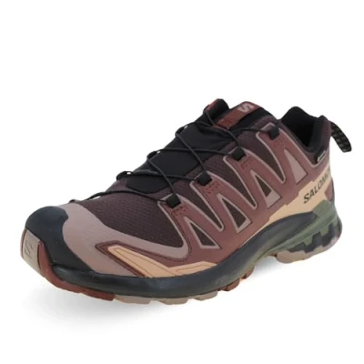 Image of Salomon XA PRO 3D V9 Hiking shoes, Men&#039;s, Size: 13.5, Black coffee/rum raisin/olive night Textile/synthetics