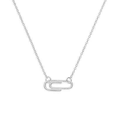 Image of jewellerybox Sterling Silver Paperclip 18 Inch Necklace