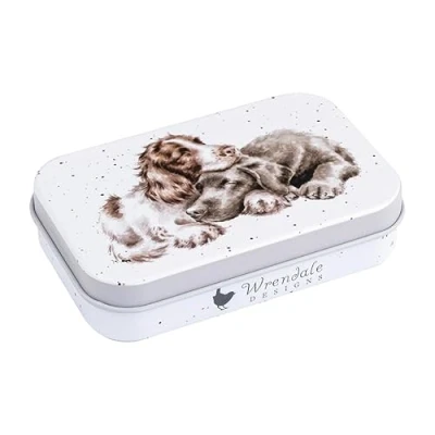 Image of Wrendale Designs Growing Old Together&#039; Spaniel and Labrador Mini Tin