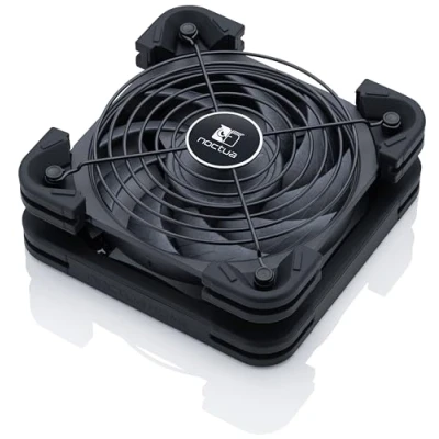 Image of Noctua NV FS2, Multi Purpose Fan Set for Device Cooling with Award Winning NF A12x25 120mm Fan, Anti Vibration Gasket and Pads, Grill NA FC1 Speed Controller (Black)