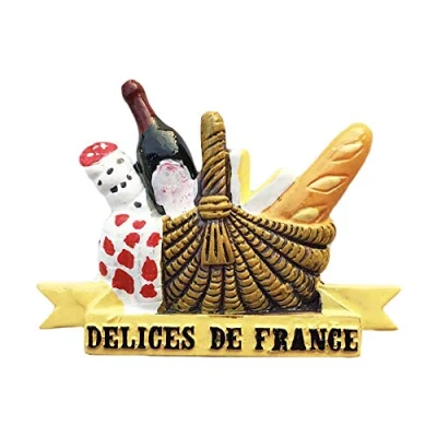 Image of France 3D Snack Refrigerator Magnet Travel Sticker Souvenirs,Home &amp; Kitchen Decoration Fridge from China