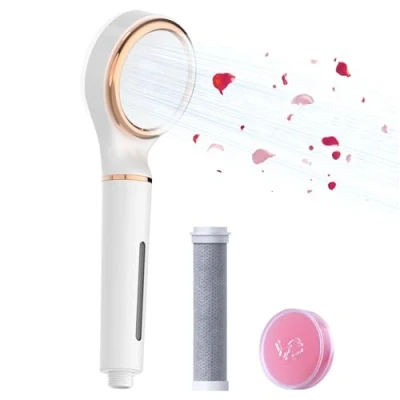 Image of Waterdrop SF02 SR Filtered Shower Head with Handheld, Vitamin C Filter, Hair &amp; Skin Care, Softener Water for Reducing Shedding, Reduce Chlorine, Rose