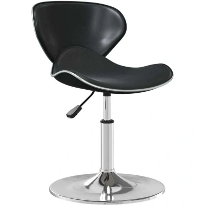 Image of vidaXL Bar Stool Black Faux Leather
