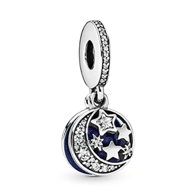 Image of PANDORA Timeless Women&#039;s 14k Rose Gold Plated Clear Pavé Cubic Zirconia Clip Charm for Bracelet, No Box