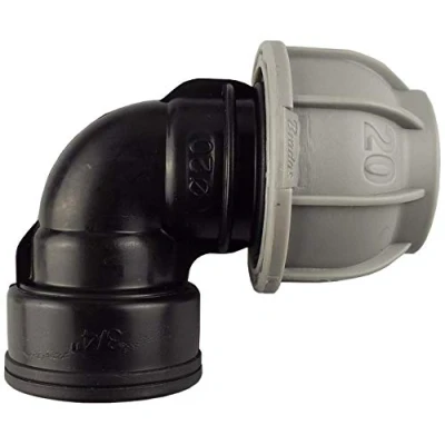 Image of mdpe Compression Water Pipe Fittings, Elbows, (25mm 1/2 Female)