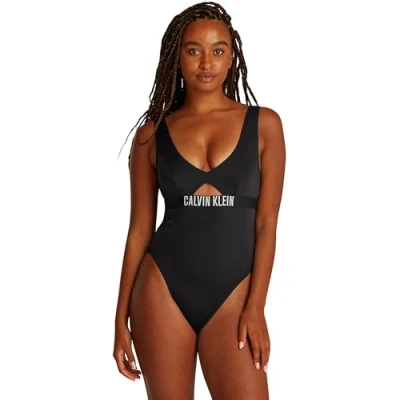 Image of Calvin Klein Swimwear Swimsuit, Women&#039;s, Size: Medium, Black