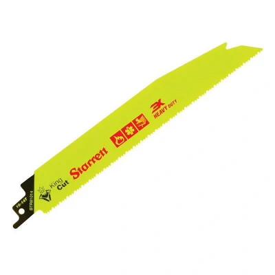 Image of Starrett Bi Metal Reciprocating Saw Blade 5 Pieces BTR81014 King Cut 200 mm/8 Inch 10 14 TPI Unified Shank Heavy Duty Cutting Compatible with Bosch Dewalt Makita and Many Others