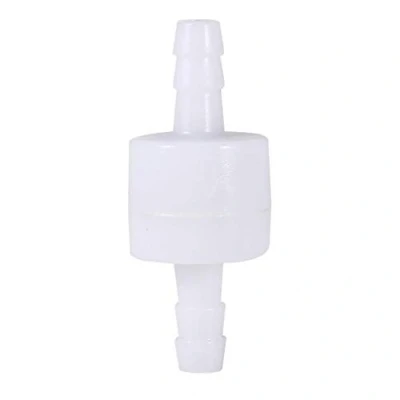 Image of Hilitand Check Valve Plastic, 6mm Inline, One Way Non Return for Water, Fuel, Gas, Liquid, Air, Medical Grade Material, Anti Rust, Stable, 100% New, White