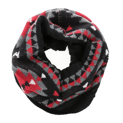 Image of Buff Knitted collar with braided design 10300 unisex Black One Size