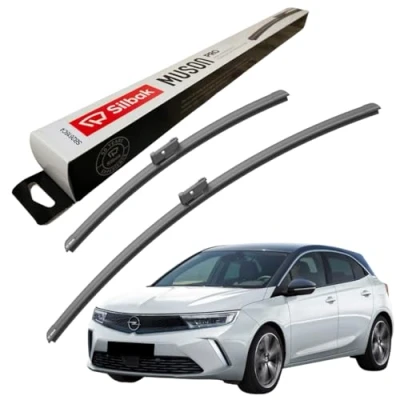 Image of Silbak Windscreen Wipers, fits for VAUXHALL ASTRA (2021 ONWARDS) Front Wiper Blades, 600mm/400mm