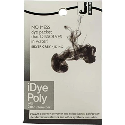Image of Jacquard iDye Poly Synthetic Fabrics Dye 14g Silver Grey 462