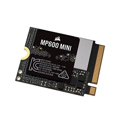 Image of Corsair MP600 MINI 1TB M.2 NVMe PCIe x4 Gen4 2 SSD 2230 Up to 7,000MB/sec Sequential Read High Density 3D TLC NAND Great for Steam Deck and Microsoft Surface Black