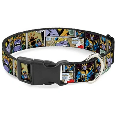 Image of Buckle Down Plastic Clip Collar Thanos Comic Scene Blocks