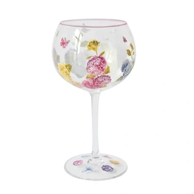 Image of The Leonardo Collection Butterfly Blossom Gin Glass Lovely Gift for Women &amp; Men Designed by Jennifer Rose Gallery Luxury Wine Every Occasions
