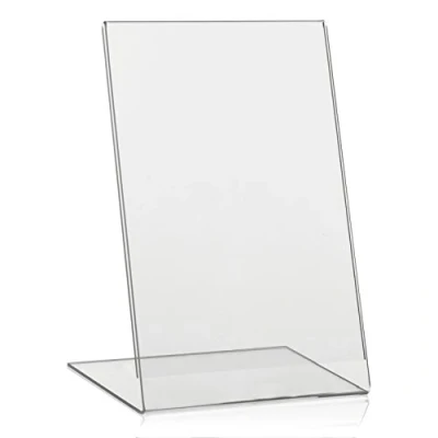 Image of VITAdisplays® DIN A5 Table Stand, L Advertising Oblique, Transparent