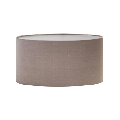 Image of Oval Silk Oyster Fabric Shade