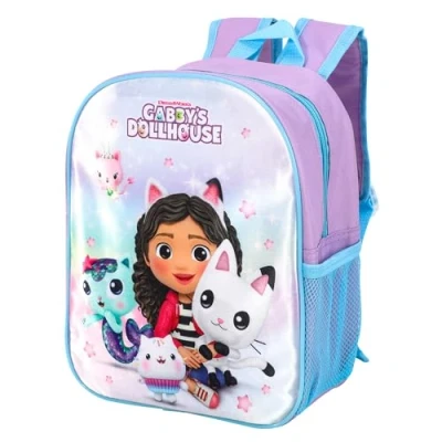 Image of Gabbys Dollhouse Backpack Kids Premium Rucksack Girls Back To School Carry Bag Adjustable Shoulder Straps Travel Backpacks