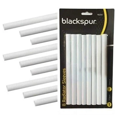 Image of blackspur 2 X Radiator pipe covers sleeves white 15mm 8 pack