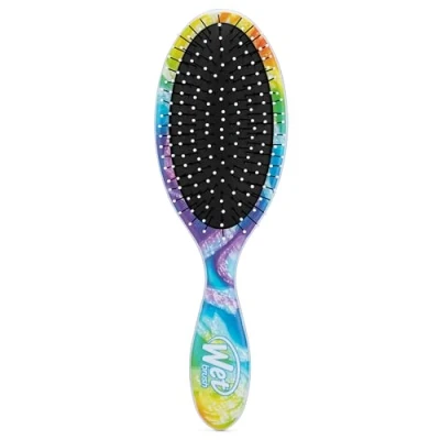 Image of WetBrush Original Detangler Hair Brush With Ultra Soft Intelliflex Bristles to Gently Separate Knots Ease, Wet Is Gentle on Hair, For All Types, Love Wins, Swirls