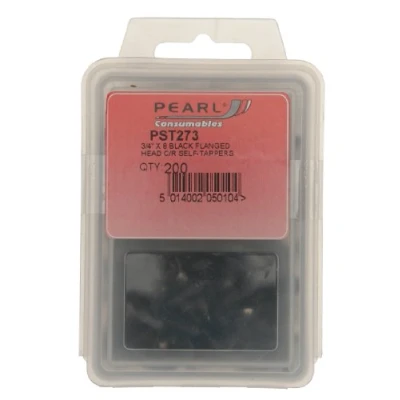 Image of PEARL CONSUMABLES Screw 8 x 3/4in. Black Ab Pack of 200 PST273