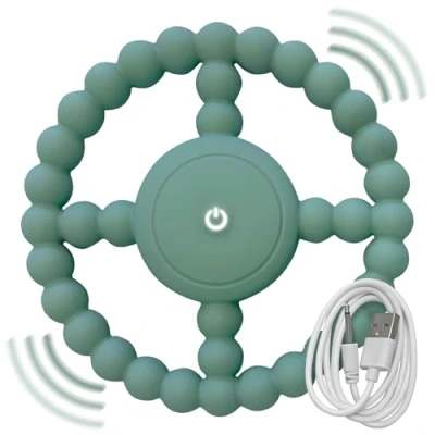 Image of Vibrating Sensory Chew Toy Dual Use: Toys for Autistic Children &amp; Baby Teething Infant Chewy Autism Special Needs