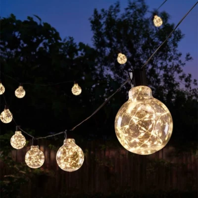 Image of 9.5m Set of 20 Connectable Galaxy Festoon Firefly String Lights with Warm White LEDs