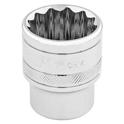 Image of Draper HI TORQ� 12 Point Socket, 3/8&quot; Sq. Dr., 1&quot;