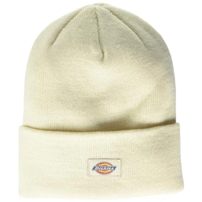 Image of Dickies Men&#039;s Cuffed Beanie Hat, Beige, One Size