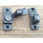 Image of IRONMONGERY WORLD® CAST Iron Vintage Old Style Privacy Door Latch Catch (Grey)
