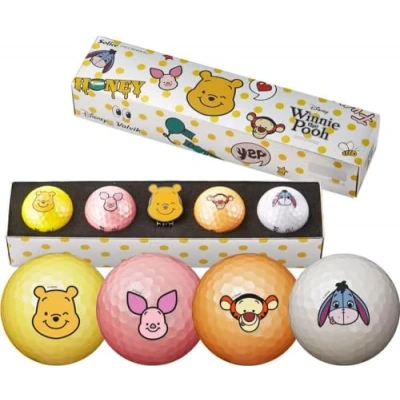 Image of Volvik Solice Disney Pooh Pack, Yellow/Pink/Orange/White, One Size