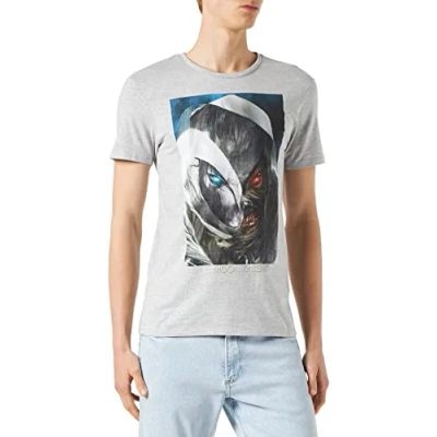 Image of Marvel Men&#039;s Memoonxts003 T Shirt, Melange Grey, L