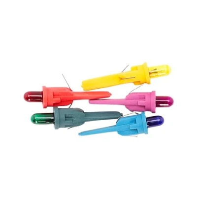 Image of Christmas Concepts® Pack of 5 Multi Colour Push in Spare Bulbs 7V 0.49W 0.07A Replacement for Micro Lights