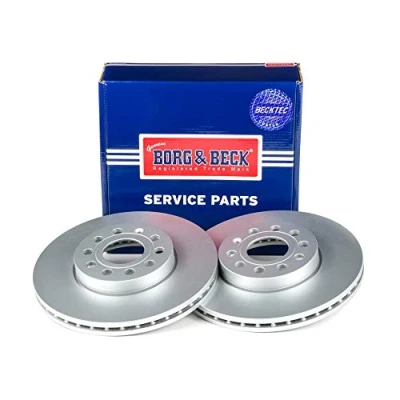 Image of Borg &amp; Beck BBD4315 Brake Disc Pair (Front): Audi, VW A3, Golf 02