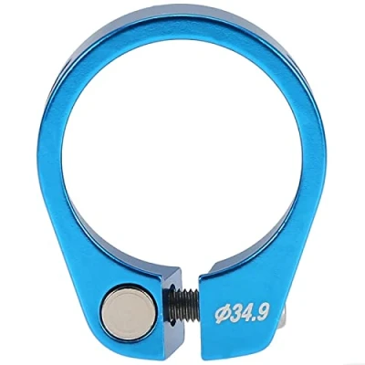 Image of Bike Quick Release Seat Post Clamp Aluminium Alloy Fit for 30.4/30.8/31.6mm ( Color : Blue ) Cycling Bicycles and Spare Parts