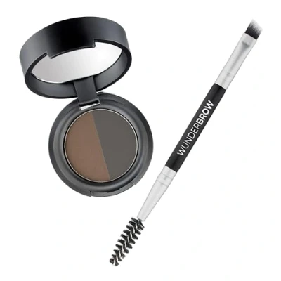 Image of Soft Brow Define &amp; Fill Powder Duo, Includes Dual ended Brush, Vegan and Cruelty Free (Black/Brown)