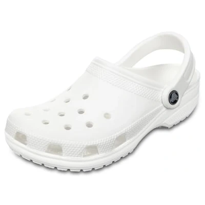Image of Crocs Classic Unisex Clogs, Size: 16, White Synthetics