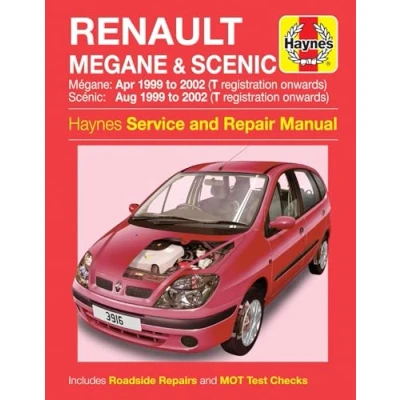Image of Renault Megane &amp; Scenic Petrol Diesel (Apr 99 02) Haynes Manual (Paperback)